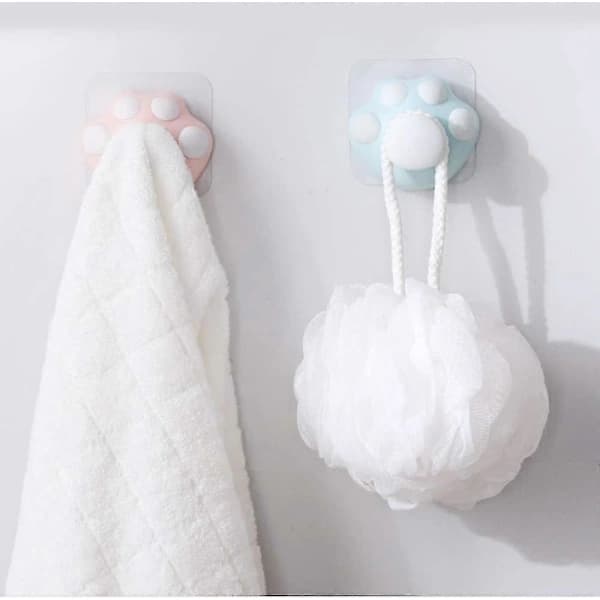 5-pack Heavy Duty Self-Adhesive Cat Paw Hooks for Hanging Decorations