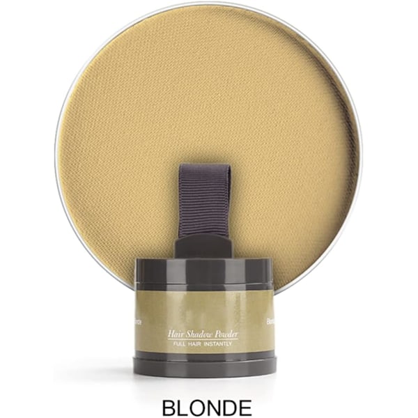 Hårlinjepudder, Hårfargepulver for hårrøtter, Umiddelbar hårfargeskygge dekker grått hår, Hårforbedringspulver, Tynt hår-pulver 4g Blonde#003