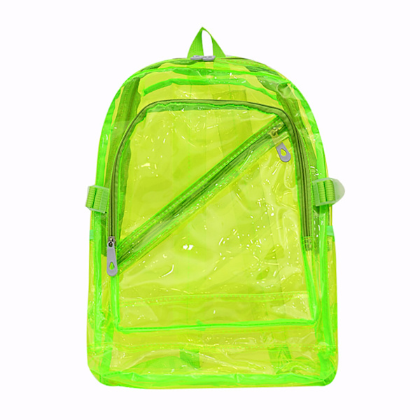 Women's Large Capacity Transparent Backpack, Bright Color Bag, Waterproof Beach Backpack