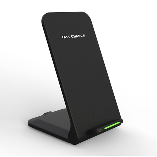 Trådløs Lader - SAMSUNG - IPHONE - HURTIGLADING - BØYBAR - Qi svart black