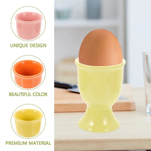 6-pack Ceramic Breakfast Trays Holders Storage Rack for Dining Room