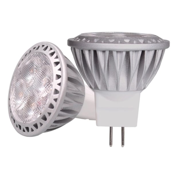 CDQ MR11 LED-lampa Varmvita 12V 3W, GU 4 Sockel, paket med 4