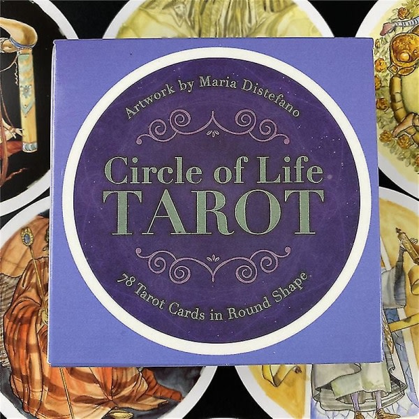 Ny stil Circle Of Life Tarotkort Pdf Guidning Deck Divination Underhållning Party Brädspel Stöder Partihandel 78st78st Tt26 zdq