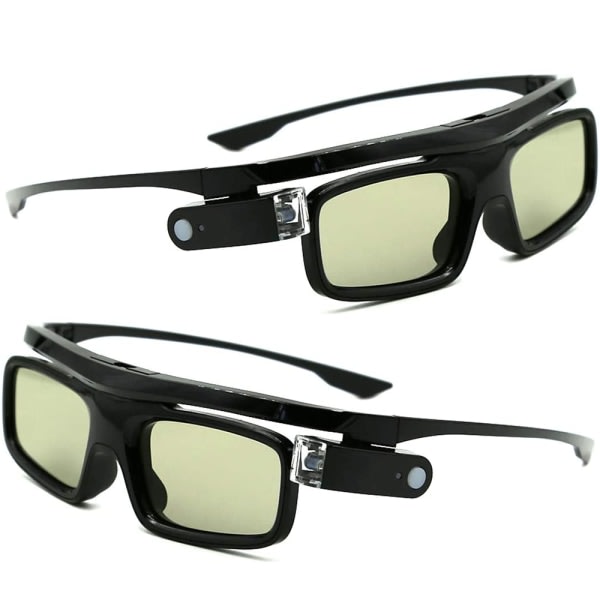 CDQ 3D-glasögon, Active Shutter Uppladdningsbara glasögon för 3D 2st