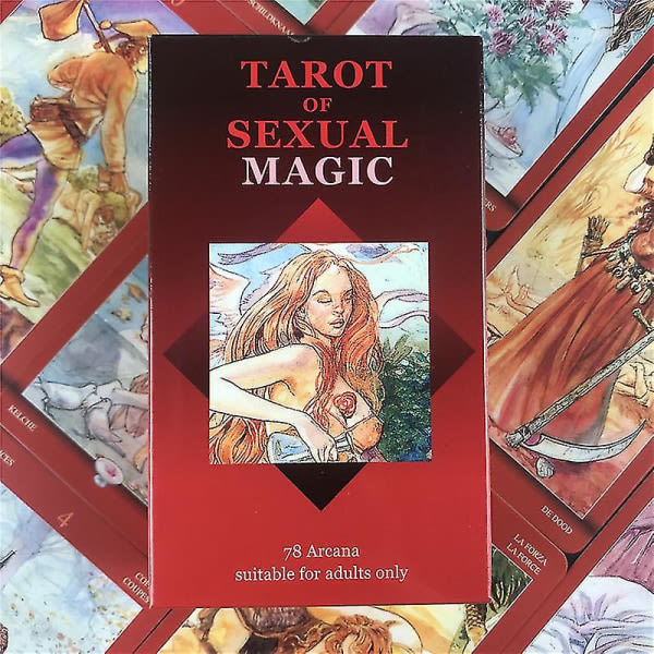 Høykvalitets Tarot av seksuell magi Tarotkort Brettspillkort Spillkort Ferie Familiefest Gave Engros 78 stk Tt70 zdq