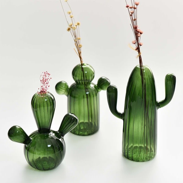 CDQ Cactus glass for skrivebordsdekorasjon Gjennomsiktig glass type-B2