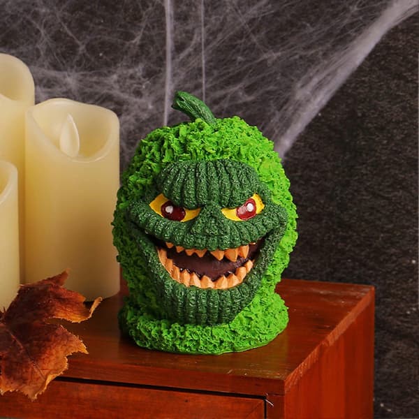 Halloween Dødninghode Gresskar Ornament Harpiks Dødninghode Stubbe Gresskar Hode Statue Skummel Bordfigur for Innendørs Spøkelseshus Prop Qinghai A_tfrf A
