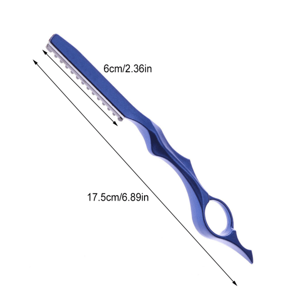 1 sæt hår til Clipper Haircut Comb Bekvem aluminiumlegering Blå