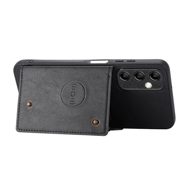 Samsung A15 5G, PU Leather Case, Wallet, Black