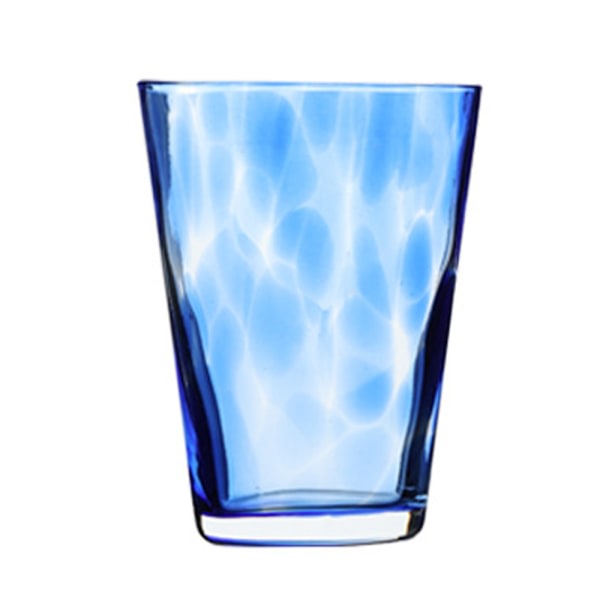 CDQ 350 ml prickigt glass vannkopp, farget glasskopp, drikkekopp