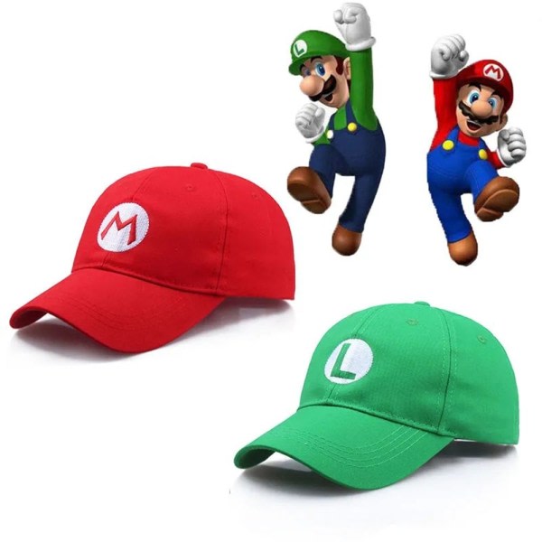 Basebollkeps Super Mario CAP rød SQBB