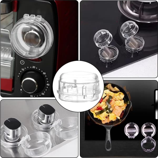 Gasspis Knoppskydd - 8 Stycken - Universal - Plast Knoppskydd - Passar Alla