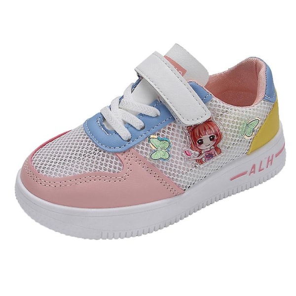 Sneakers til flickor Andas skateboardskor til barn Løparskor 3Db28-1 Pink 33
