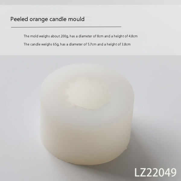 lysformar lys stearinljus DIY gjutformar i silikonform LZ22049 skalad apelsin