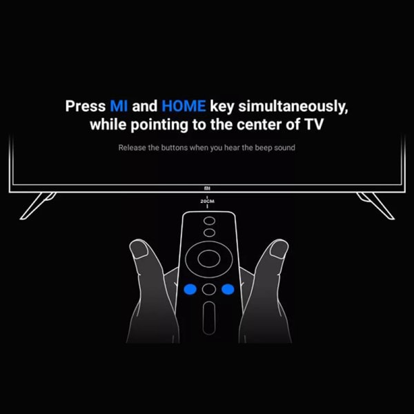 Bluetooth-fjernkontroll kompatibel med Mi TV MI Box 3 S 4X TV B Svart one size