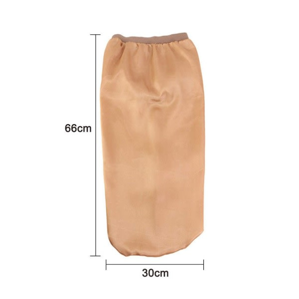 Satin Bonnet Extra Stor Sidenhuva med Guld