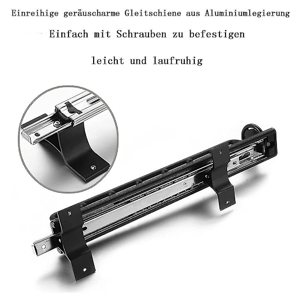 Uttrekkbar klesstang for trekking, skap takmontering, stang, kleshenger uttrekkbar 30c