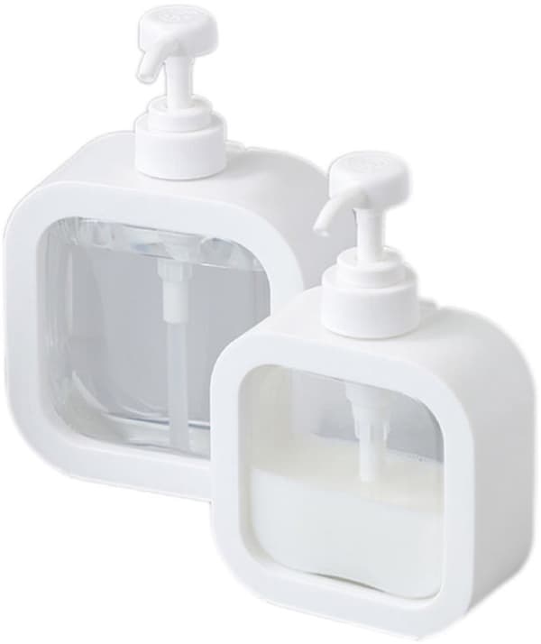2-pack - Large - Press Bottle - with - Dispenser - 500ml - 300ml - Empty Bottle - Shampoo - Hand Soap - Shower Gel - Dish Soap