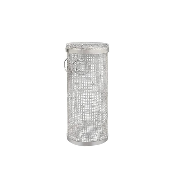 Rullende grillkurv, cylindrisk grillkurv i rustfrit stål 20x9x9cm 20x9x9cm