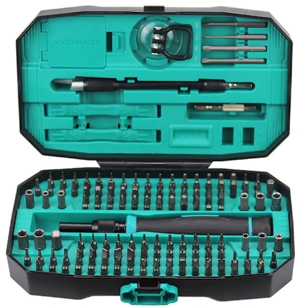 152-in-1 Precision Screwdriver Set PC Phone Laptop Tablet DIY Repair Tool Kit Blue Blue