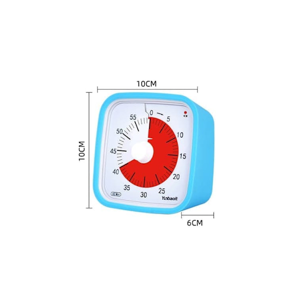 Väckarklocka med Visuell Timer – Regnbågsfärgad Timer för Barnrum_TF_TF Rosa