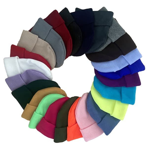 CDQ Lue Strikket lue Varm Slouchy Gengar Vinter Cuff Termisk Lilla