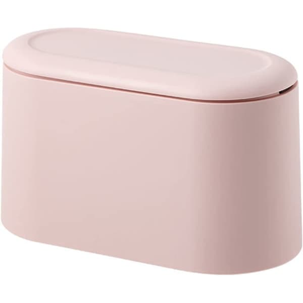 CDQ Mini skraldespand med låg til soveværelset (rosa)