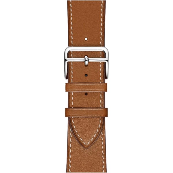 Brun Kompatibel ja Apple Watch -rem 38/40/41 mm, brunt läder