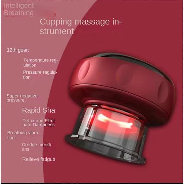 2 ST Elektriska Vakuummassagekoppar Massage För Kroppen B_tfrf