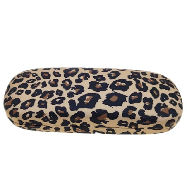 Leopardikuvioinen silmälasikotelo