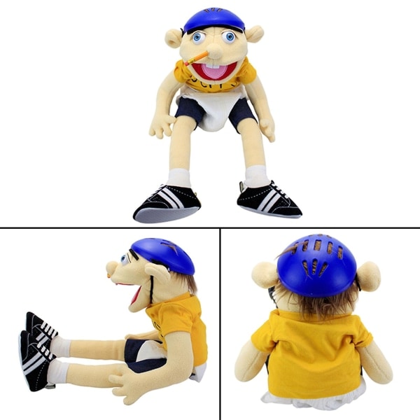 Jeffy Boy plysch handdocka 23,62 tum barndocka actionfigur Roliga festleksaker gåva