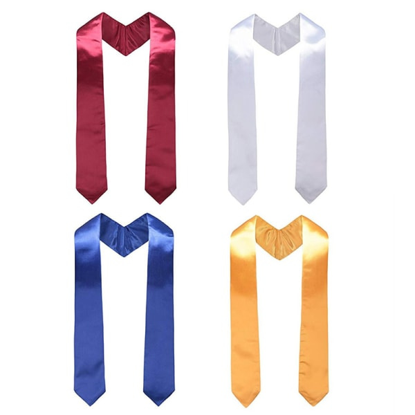 Satin Graduation Honor Stole University Bachelor Sash Shawl Vinrød one size