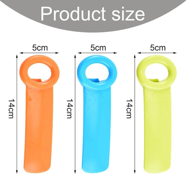 Plastic Lid Opener - Kitchen Accessory (1 Green - 1 Blue - 1 Orange) - Lid