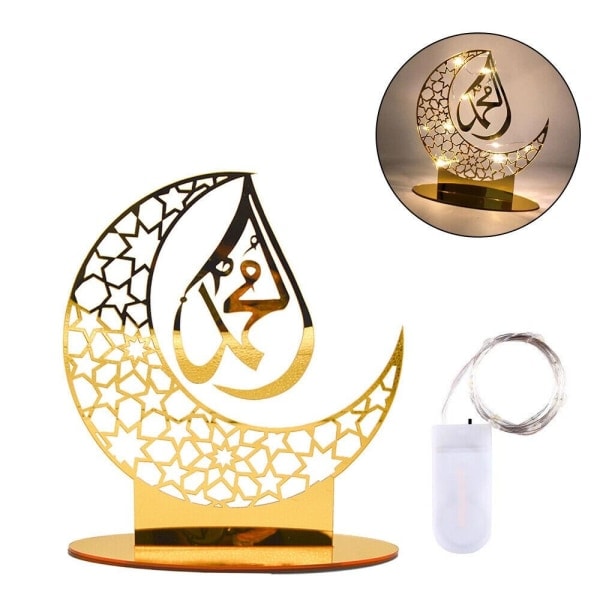 Eid Mubarak-pynt Ramadan-dekorasjon 6 6 6