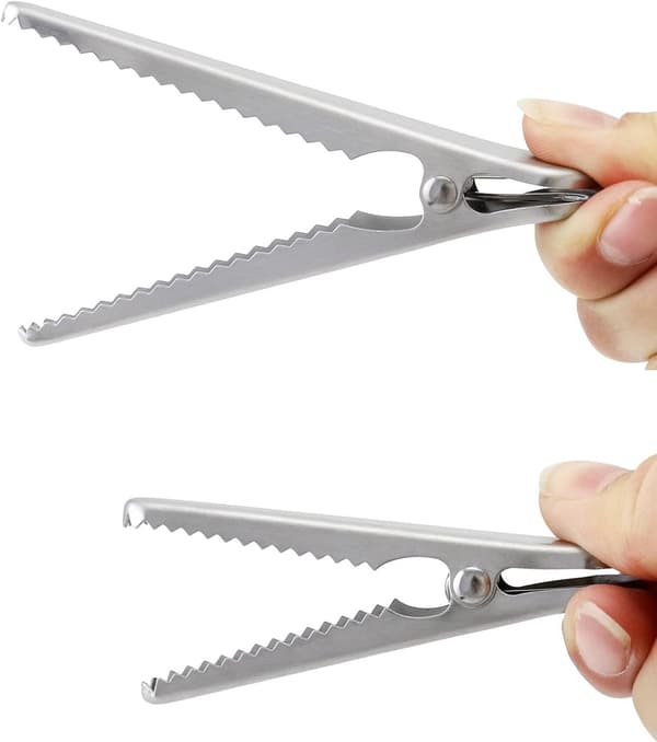 Förslutningsklämmor i rostfritt stål - Köksförsegling - 10-pack - 8cm & 11,5cm