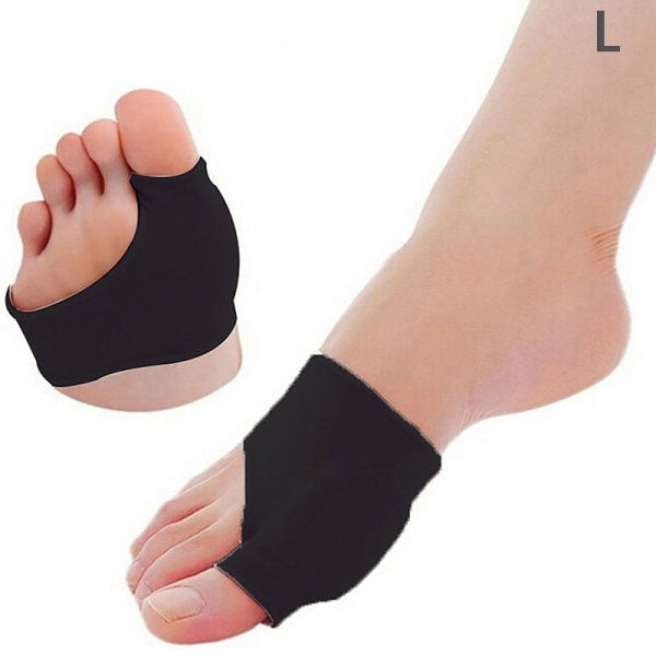 2st Fotvård Stortå Hallux Valgus Korrigerare Ortos T Svart L