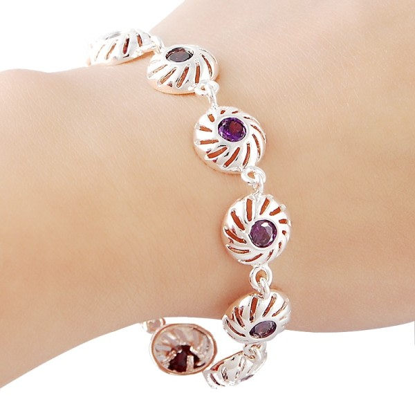 Kvinnors Infinity Love Armband 925 Sterling Silver Clear CZ Charm Armband för Kvinnor zdq