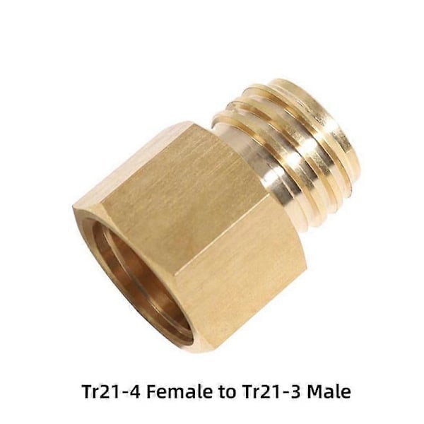 Soda CO2 Gas Konverter Adapter för Tr21-4 Hona till Tr21-3 Hane Gänga Quooker Cube Tank Utgång Koppar Fotofärg