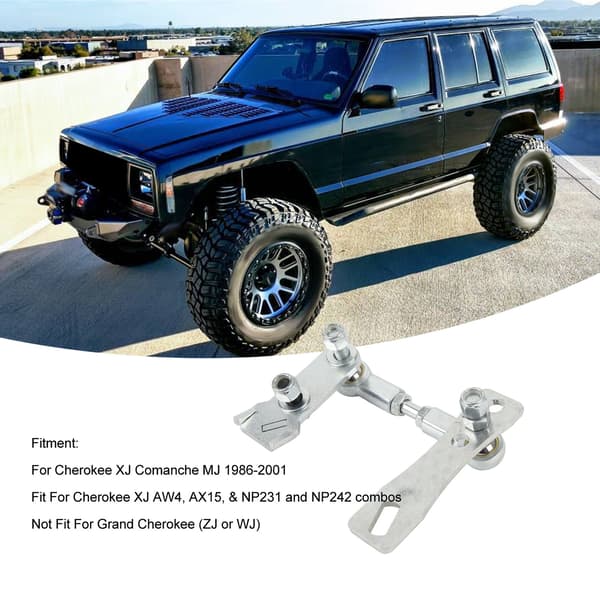 Transfer Case Linkage Kit 102351 Rostfritt stål Transfer Case Koppling för Cherokee XJ