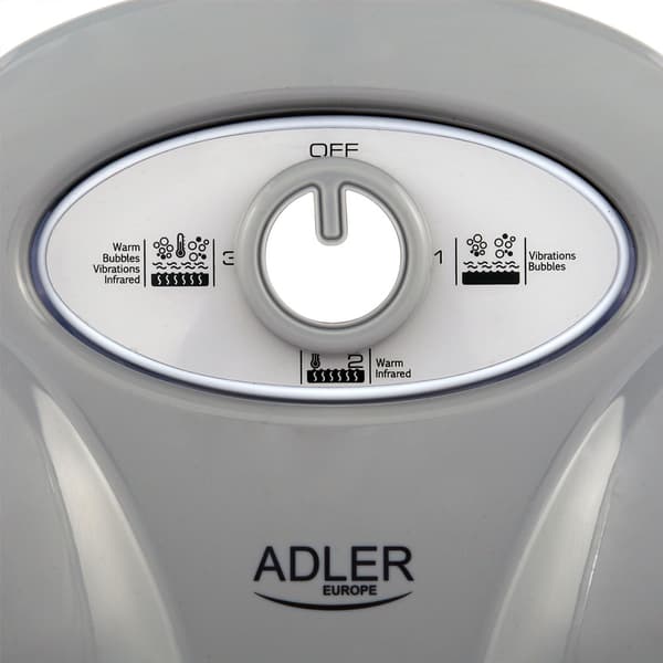 Relaxing foot bath with vibration, infrared heat and bubbles