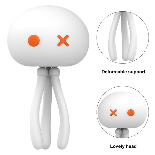 CDQ Jellyfish Light Creative Eye Care Atmosphere Silicone Night White