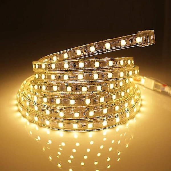 Waterproof Ip67 5050 Led Strip With Switch - Warm White, 5m Meter