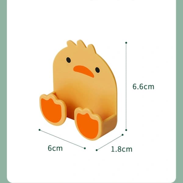 1 pc Cartoon Toothbrush Holder Wall Mounted, Cute Duck Multi, ZQKLA