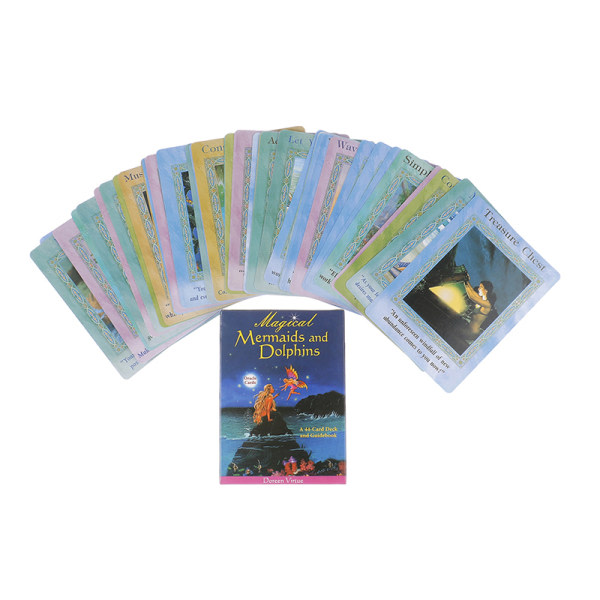 Magiska sjöjungfrur och delfiner Oracle Cards Tarot Prophecy Divi Multicolor one size