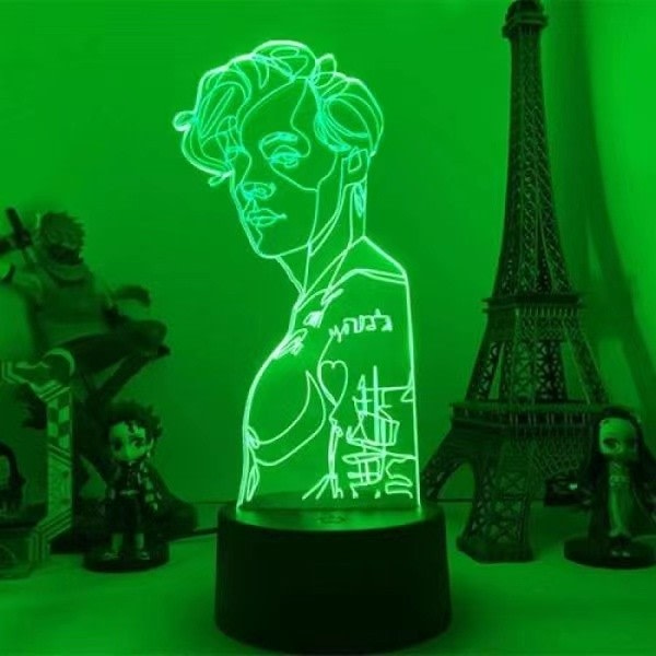 3D natlys, Harry Styles lampe 16 farver med fjernbetjening