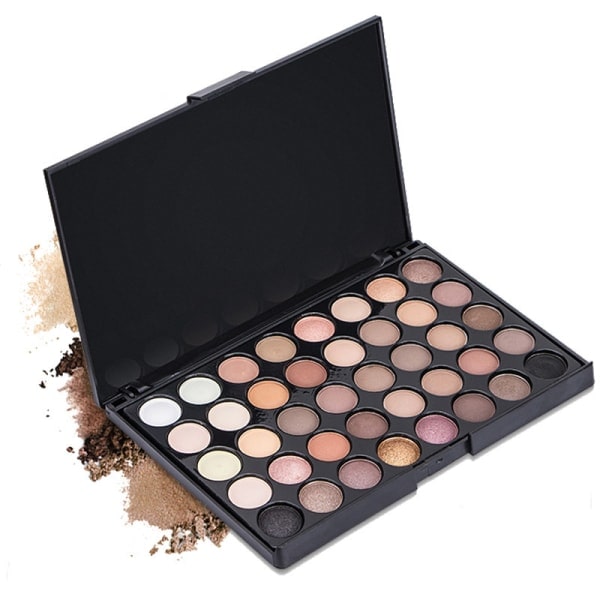 Højpigmenteret øjenmakeuppalette, mat skimmer metallic E40-1