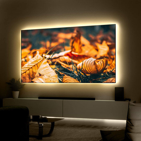 USB LED TV-bakgrunnsbelysning, 400 LED/m Naturvit 4000K Dimmer LED-stripe 5V, COB LED-stripe LED-stripe Lyskjede 5M 5 M