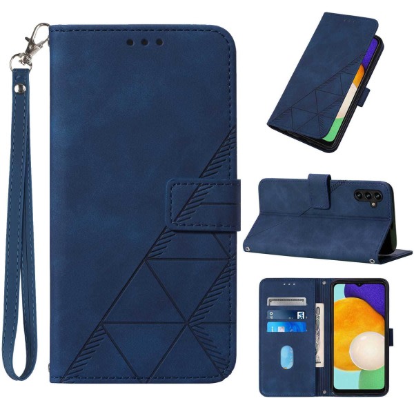 CDQ Case Plånbok för Samsung A13 5G Case Internt skyddande (brun)