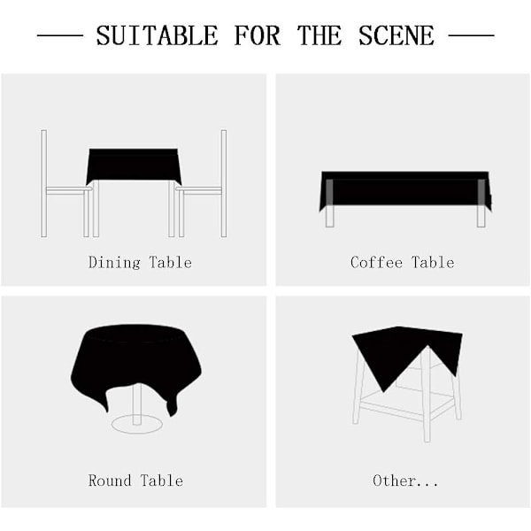 Rectangular Waxed Tablecloth, Outdoor, Stain Resistant, Washable