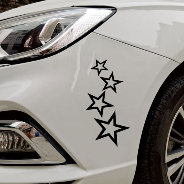 Reflekterende bilklistermærken - Pentagram Scratch Cover Reflekterande klistermærken | Sikkerhedssvarningstejp for kroppsdekoration